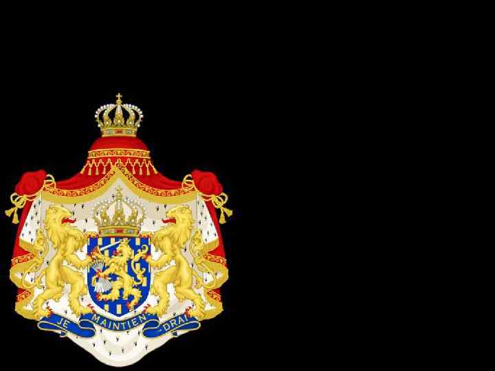 Герб Личный герб монарха — Великий Герб Королевства. Нидерландским правительством используется вариант герба, состоящий