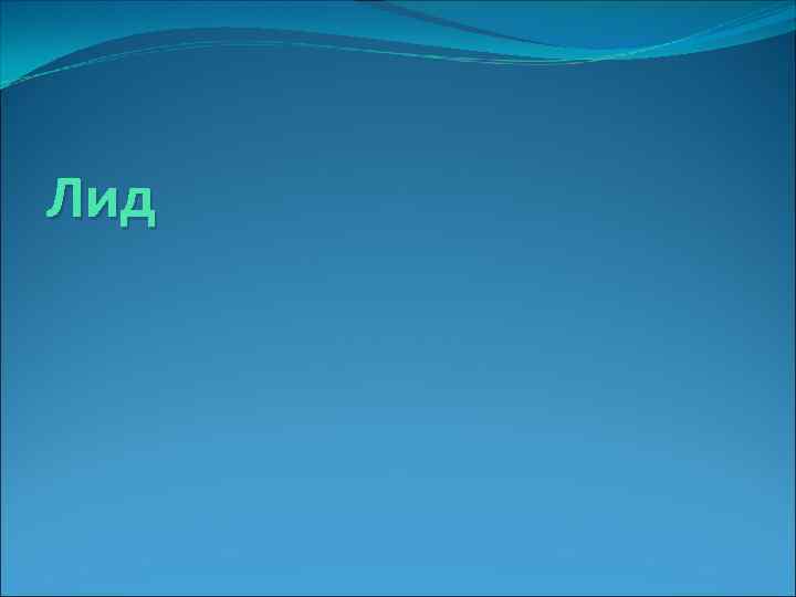 Лид 