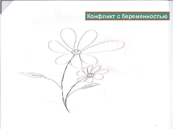 Конфликт с беременностью • Замена образов • Отсутствие совместной деятельности 