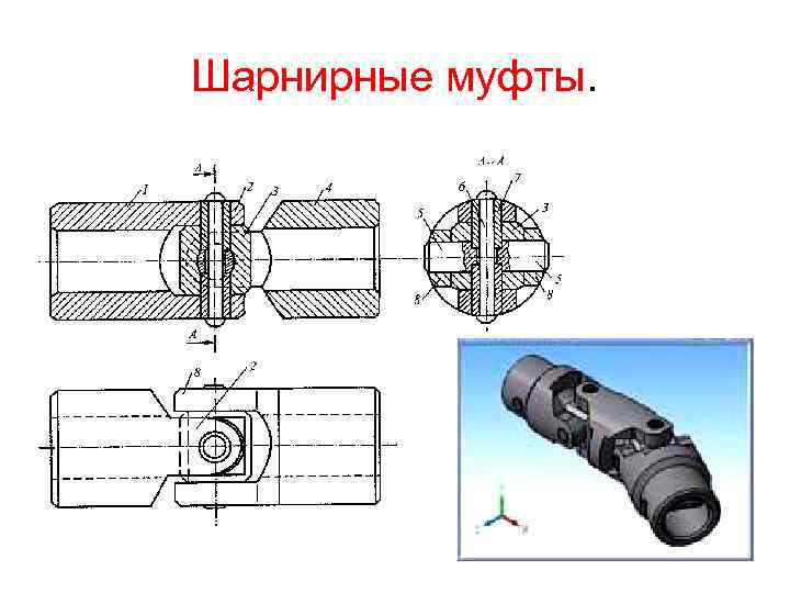 Шарнирное соединение чертеж - 91 фото