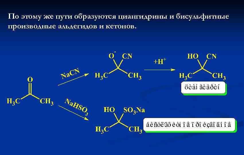 Карбонильная и гидроксильная группа