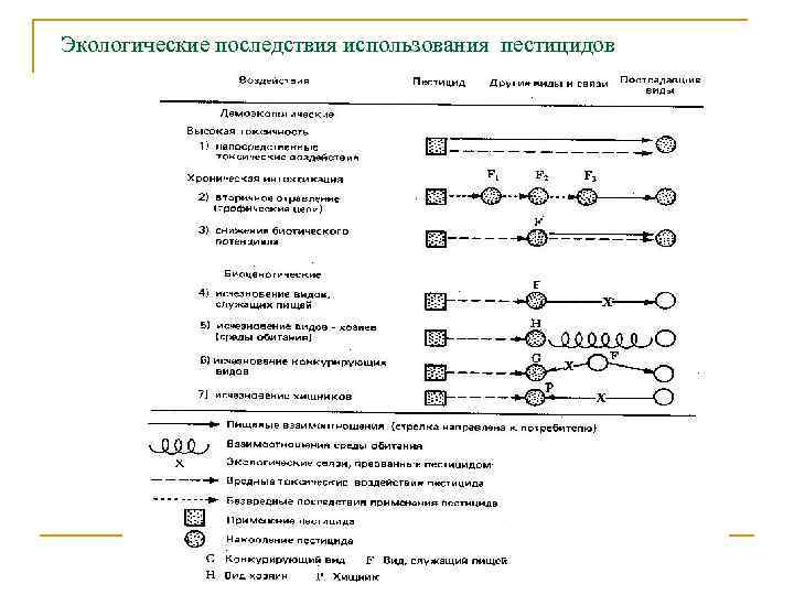 Экологические последствия использования пестицидов 