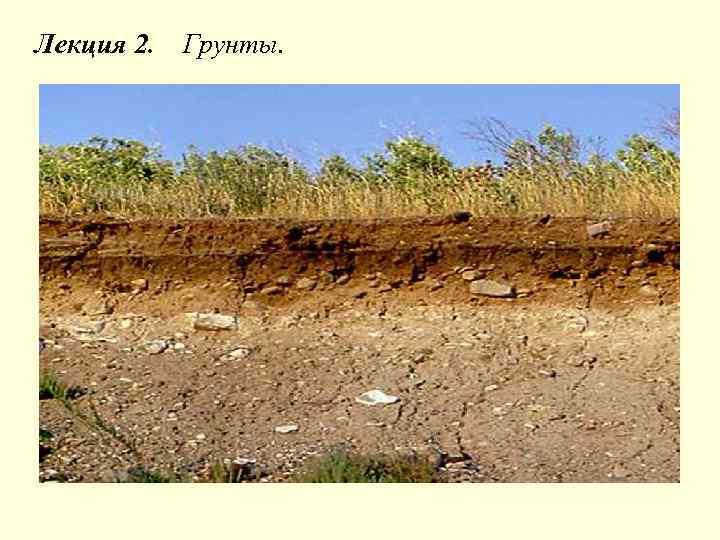 Лекция 2. Грунты. 