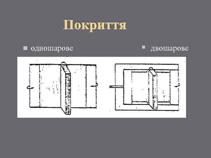 Покриття n одношарове § двошарове 