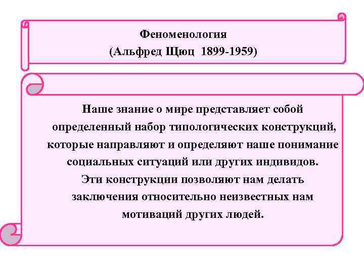 Феноменологическая социология шюца презентация