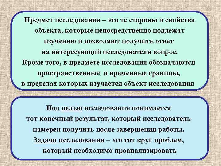 Свойства объектов исследования. Свойства объекта исследования. Стороны и свойства объекта непосредственно подлежащие изучению это. Характеристика предмета исследования. Целью исследований является изучение определенных свойств объекта.