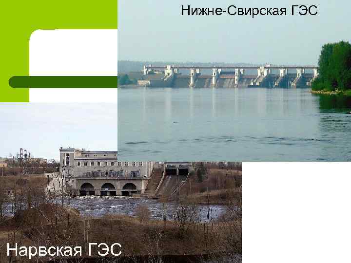Нижне-Свирская ГЭС Нарвская ГЭС 