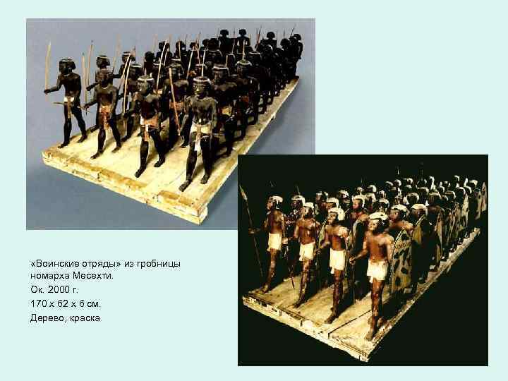  «Воинские отряды» из гробницы номарха Месехти. Ок. 2000 г. 170 х 62 х