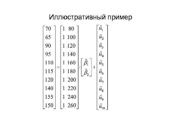 Иллюстративный пример 