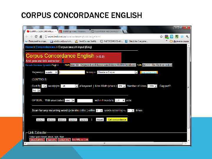 CORPUS CONCORDANCE ENGLISH 