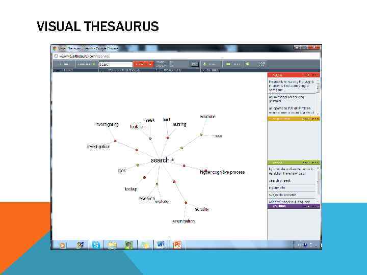 VISUAL THESAURUS 