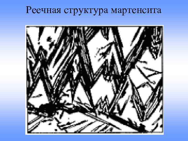 Реечная структура мартенсита 