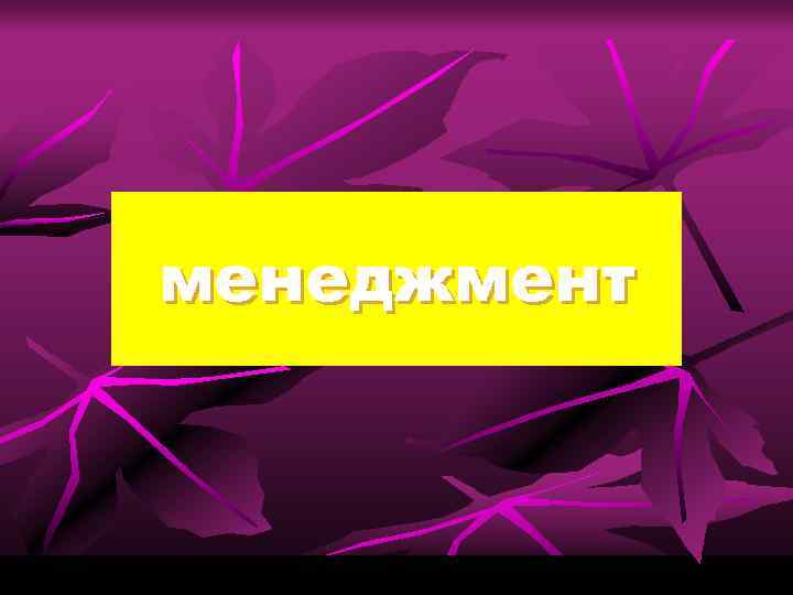 менеджмент 
