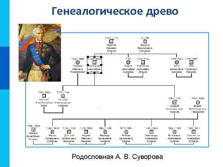 Генеалогическое древо Родословная А. В. Суворова 