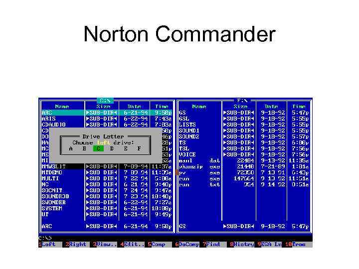 Norton commander dos. Файловый менеджер Norton Commander. Программная оболочка Norton Commander. Оболочка ОС Norton Commander. Оболочка Нортон командер.