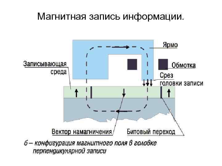 Запись информации. Магнитная запись. Магнитные записи информации. Магнитный принцип записи.