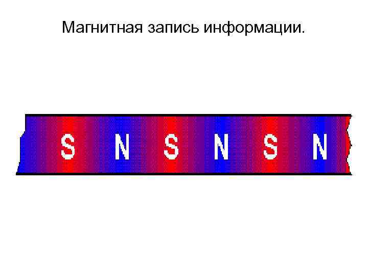 Магнитная запись информации. 