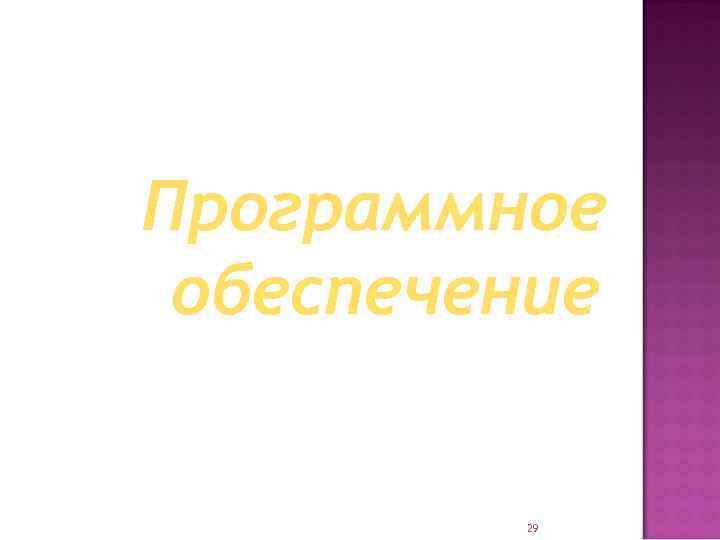 Программное обеспечение 29 