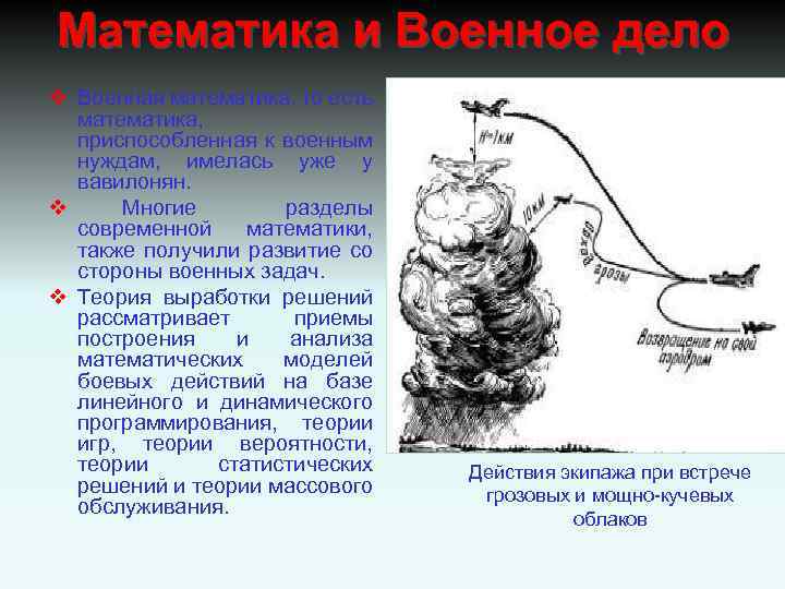 Проект математика и военное дело