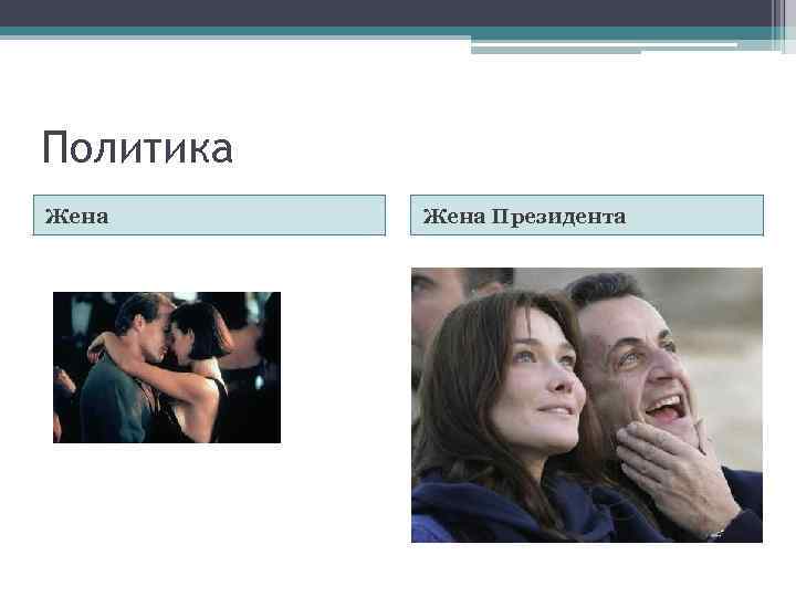 Политика Жена Президента 