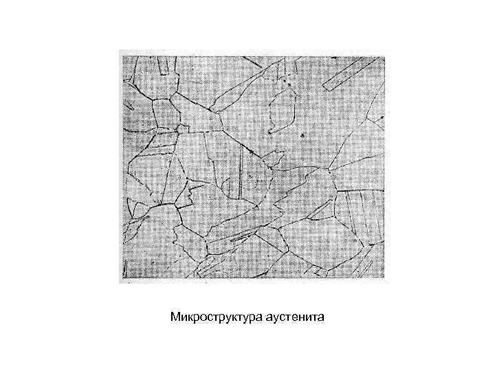 Микроструктура аустенита 