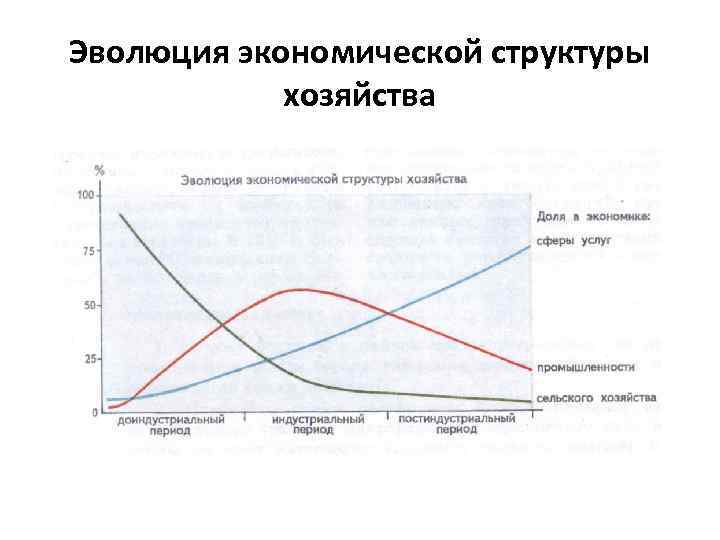 Эволюция экономической структуры хозяйства 
