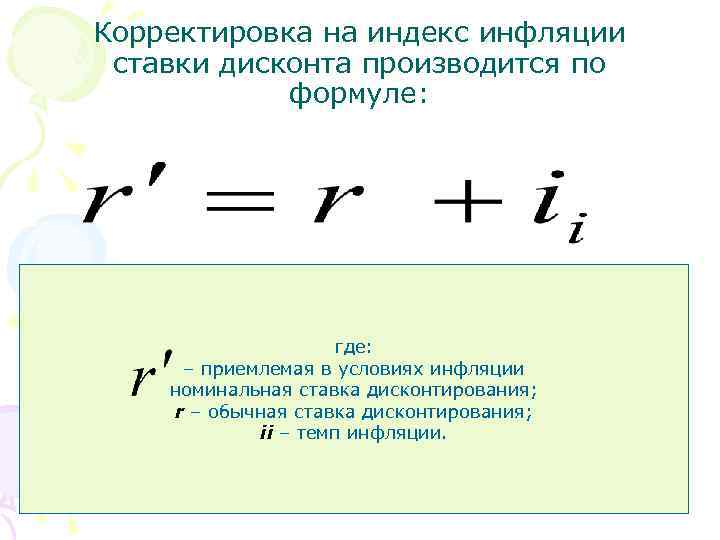 Что такое ставка дисконтирования в инвестиционном проекте