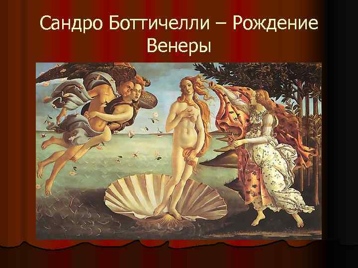 Сандро Боттичелли – Рождение Венеры 