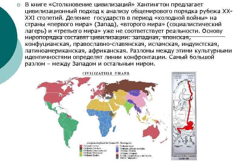 Хантингтон цивилизации кратко