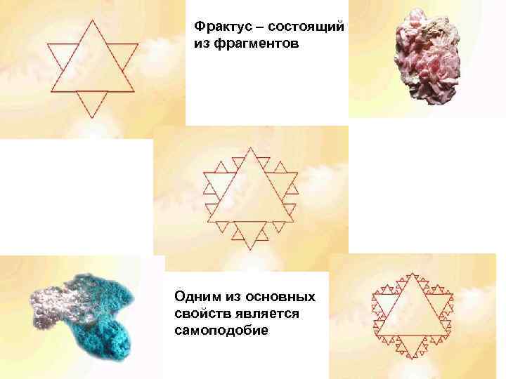 Фрактус – состоящий из фрагментов Одним из основных свойств является самоподобие 