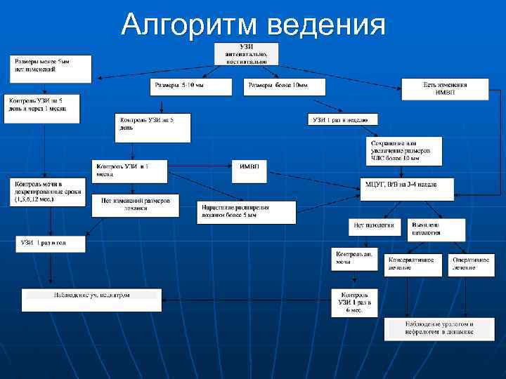 Алгоритм ведения 