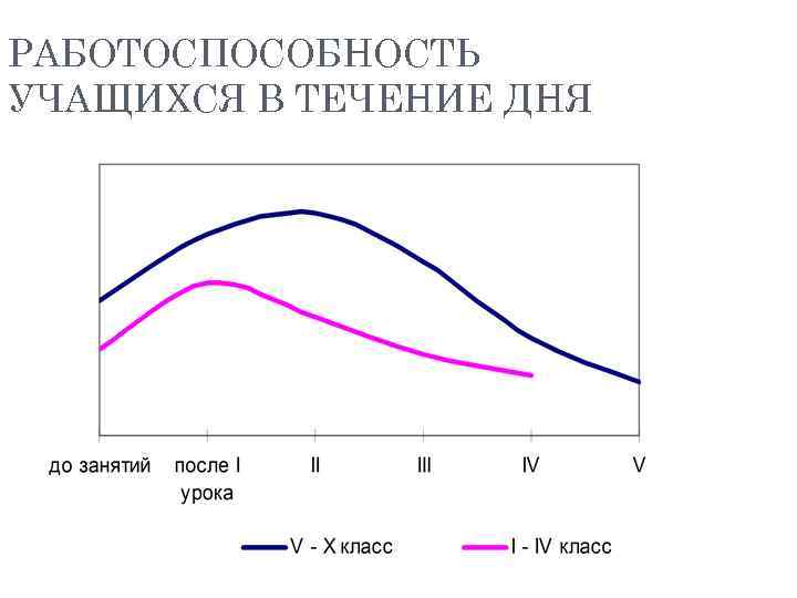 РАБОТОСПОСОБНОСТЬ УЧАЩИХСЯ В ТЕЧЕНИЕ ДНЯ 29 