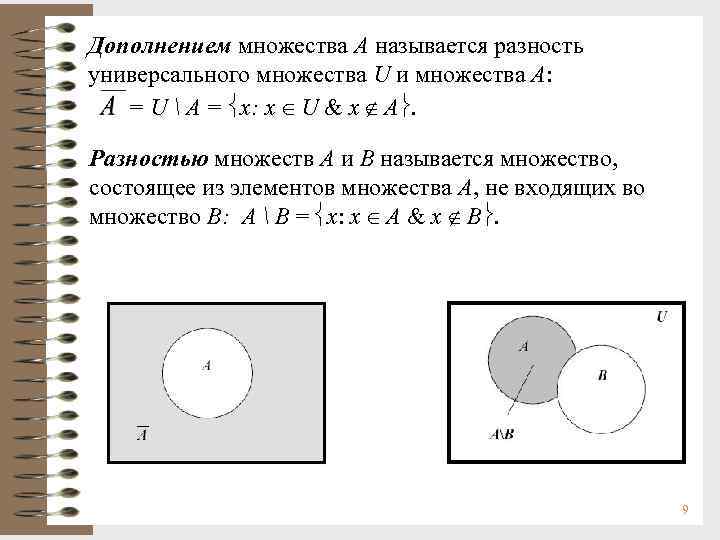 Дополнение множества