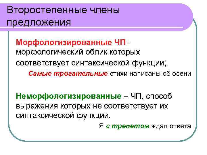 Роль члена предложения. Морфологизированные и неморфологизированные второстепенные. Морфологизированные члены предложения. НЕМОРФОЛОГИЗОВАННЫЙ член предложения. Морфологизованные и неморфологизованные второстепенные члены..