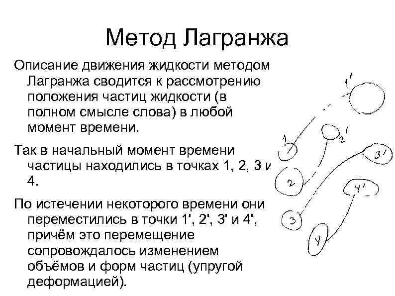 Положение частицы. Метод исследования движения жидкости Лагранжа. Кинематическое описание движения жидкости. Методы Эйлера и Лагранжа для описания движения жидкости. Методы описания движения жидкости.