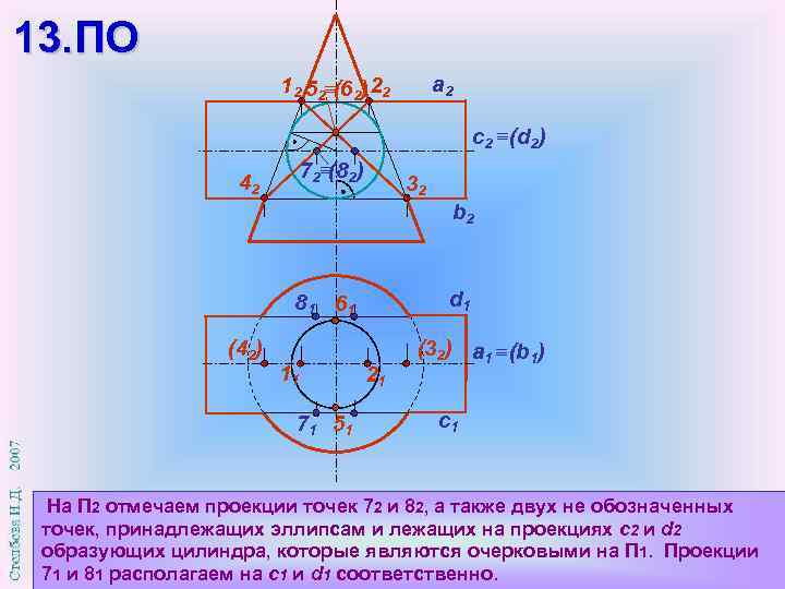 13. ПО a 2 12 52 (62) 22 с2 (d 2) 72 (82) 42