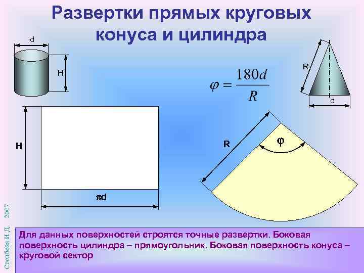 Разверткой боковой поверхности усеченного конуса является