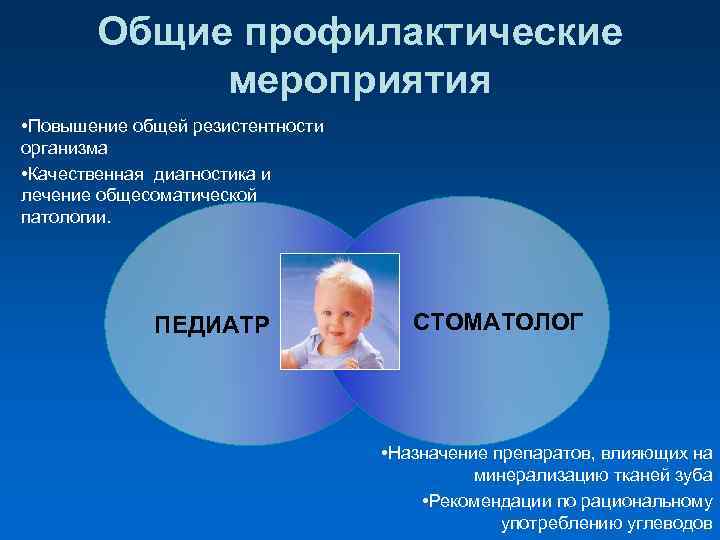  Общие профилактические мероприятия • Повышение общей резистентности организма • Качественная диагностика и лечение