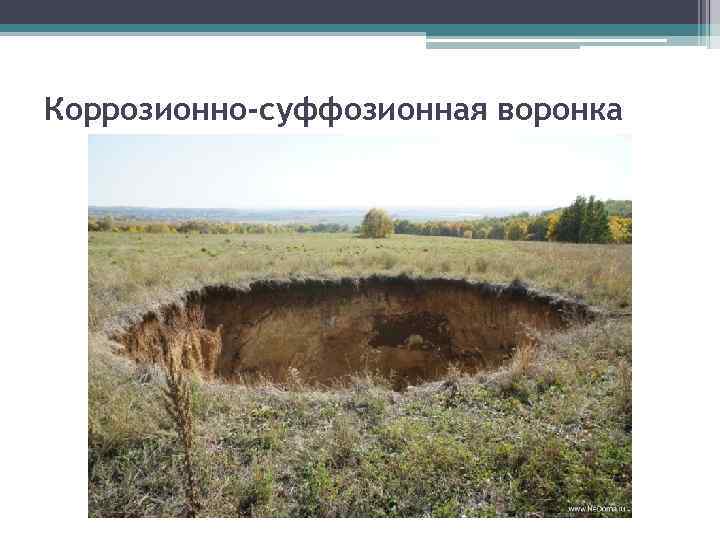 Коррозионно-суффозионная воронка 