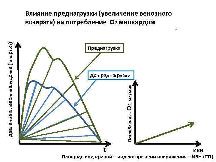 Преднагрузка До преднагрузки Потребление - О 2 мл/мин Давление в левом желудочке (мм. рт.