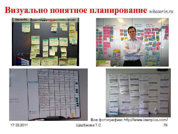 Визуально понятное планирование wkazarin. ru Все фотографии: http: //www. leanpics. com/ 17. 03. 2011