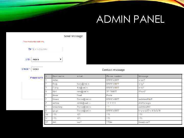ADMIN PANEL 