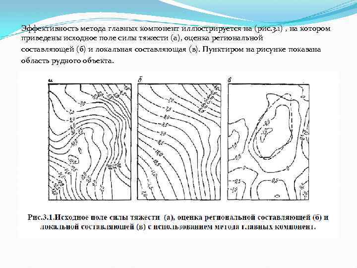 Эффективность метода главных компонент иллюстрируется на (рис. 3. 1) , на котором приведены исходное