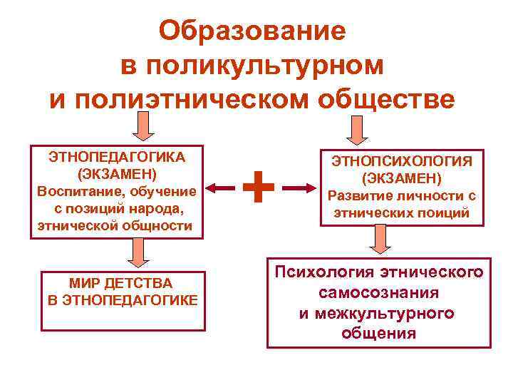 Образование в поликультурном и полиэтническом обществе ЭТНОПЕДАГОГИКА (ЭКЗАМЕН) Воспитание, обучение с позиций народа, этнической
