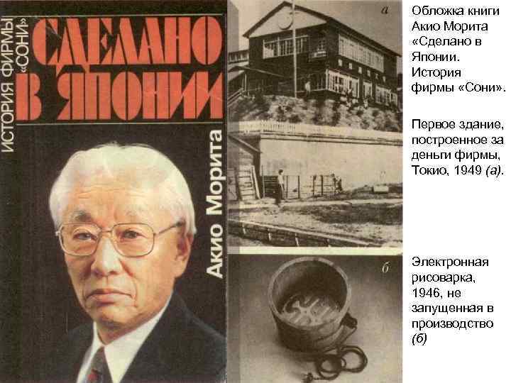  • Обложка книги Акио Морита «Сделано в Японии. История фирмы «Сони» . •