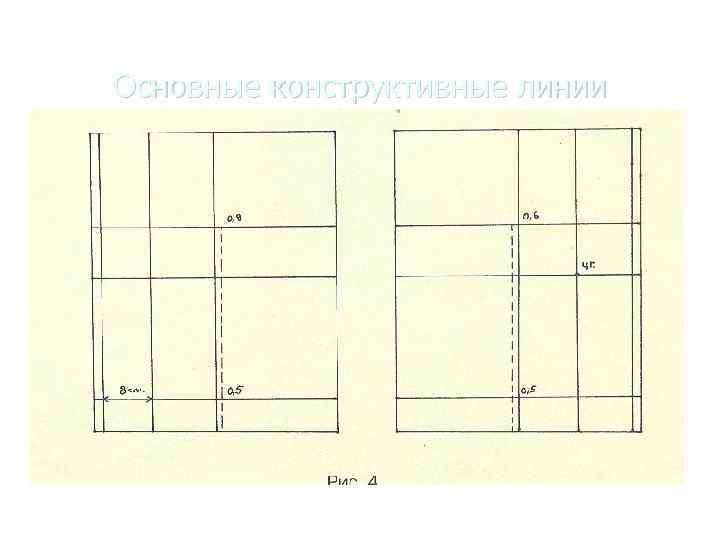 Основные конструктивные линии 