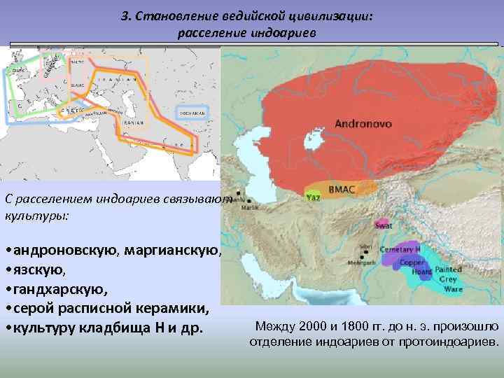 Карта андроновская культура