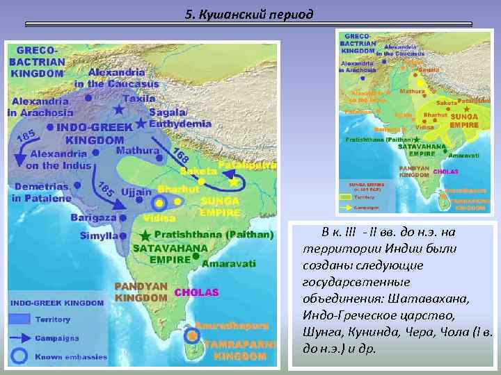 Кушанская империя карта