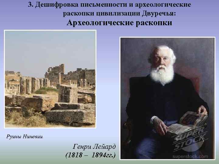 3. Дешифровка письменности и археологические раскопки цивилизации Двуречья: Археологические раскопки Руины Ниневии Генри Лейард