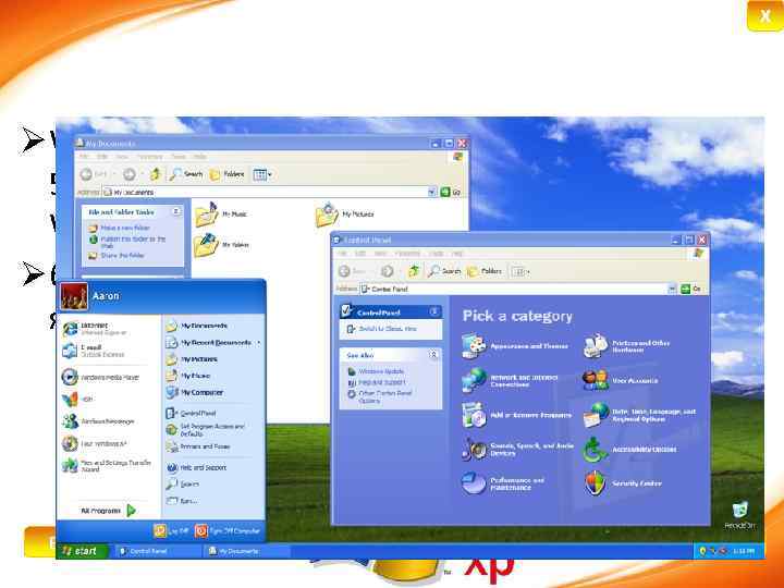 X Ø Windows XP (внутренняя версия — Windows NT 5. 1) — операционная система